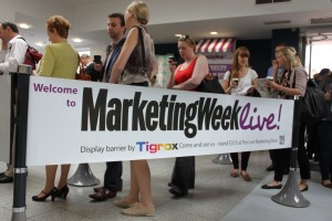 Marketing Week Live! 2012 uses Tigrox to manage their visitor footfall.