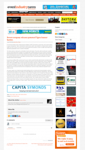 Tigrox featured in Event Industry News - July 2012