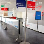 Using the Tigrox queue management system, Cardiff Airport easily manages multiple boarding queues.