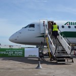 Inauguration of Alitalia at Montpelier Airport, with Tigrox